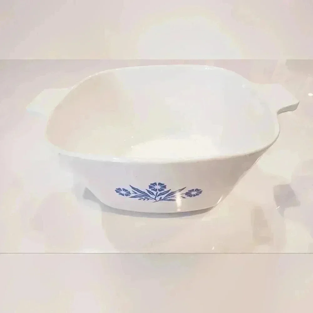 Rare Vintage Corning Ware Blue Cornflower Baking Casserole 1 1/2 QT, & 1 3/4 QT